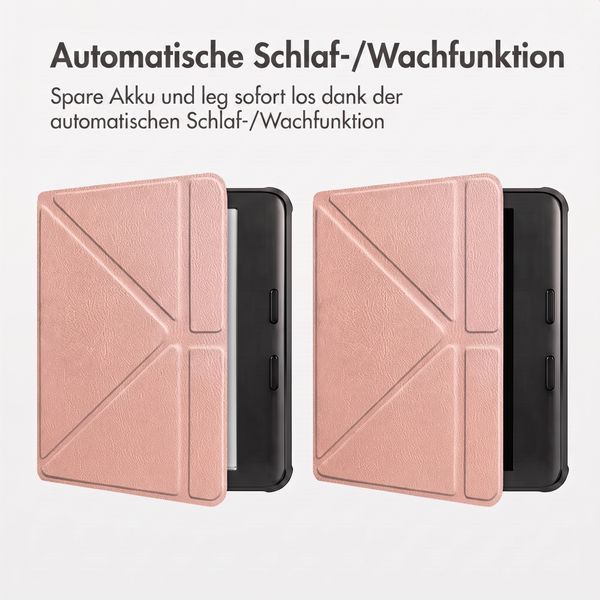 imoshion Klappbare Klapphülle Kobo Libra Colour - Rosé gold