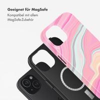 Selencia Vivid Tough Back Cover mit MagSafe für das iPhone 15 - Pastel Lipstick Marble