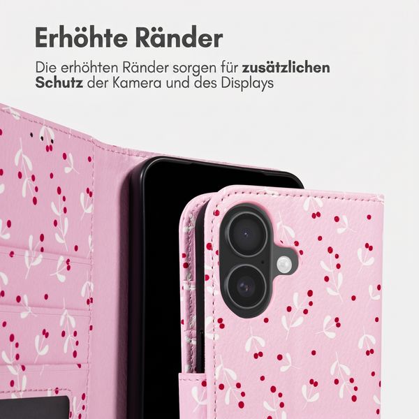 imoshion Design Klapphülle Apple iPhone 16 - Blush Berries