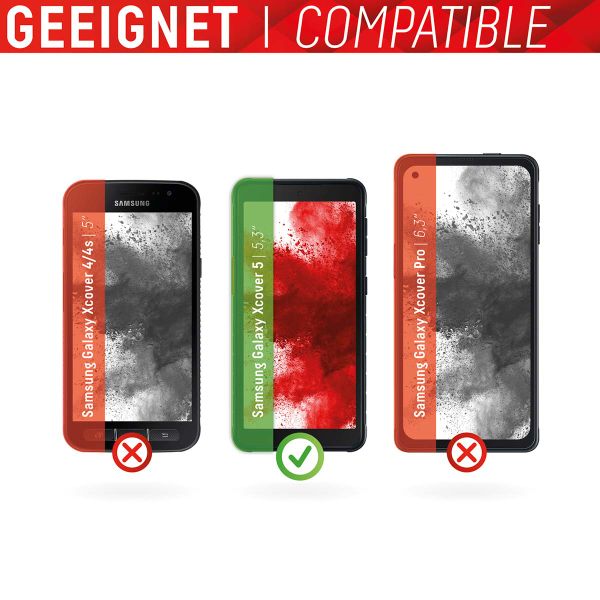 Displex Bildschirmschutzfolie Real Glass für das Samsung Galaxy Xcover 5