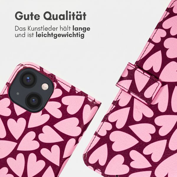 imoshion Design Klapphülle Apple iPhone 15 - Hearty Blush
