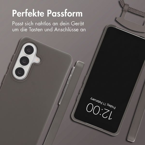 imoshion Color Backcover mit abnehmbarem Handykette und MagSafe Samsung Galaxy S26 - Black Coffee