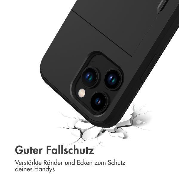 imoshion ﻿Backcover mit Kartenfach für das iPhone 14 Pro - Schwarz