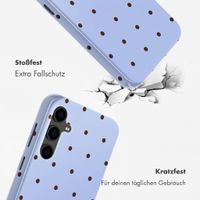 Selencia Vivid Back Cover Samsung Galaxy S24 FE - Happy Dots Digital Sky