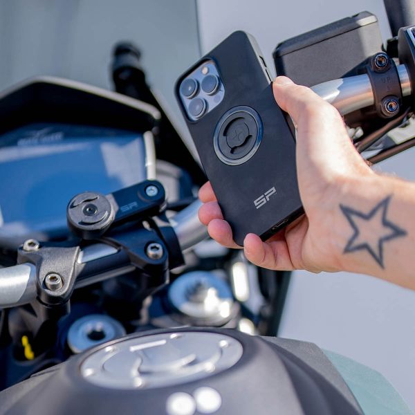 SP Connect Moto Mount LT – Handyhalter fürs Motorrad - Universalhalter für SPC+ Hüllen - Schwarz