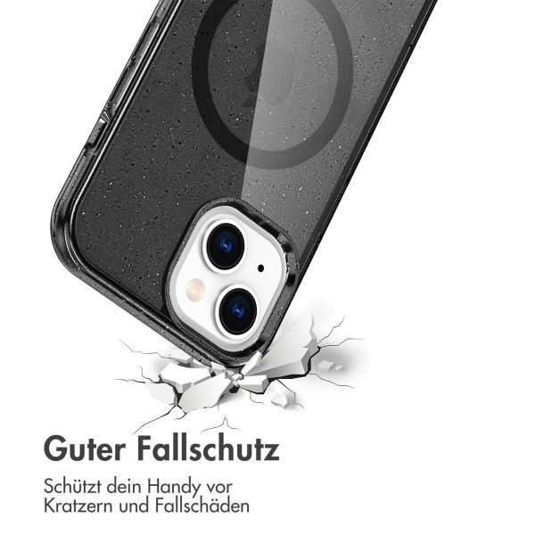 imoshion Sparkle Back Cover mit MagSafe Apple iPhone 15 - Glitter Schwarz