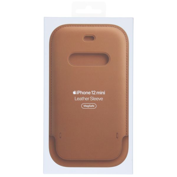 Apple Ledersleeve MagSafe für das Apple iPhone 12 Mini - Saddle Brown