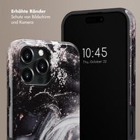 Selencia Vivid Tough Back Cover MagSafe für das Apple iPhone 16 Pro Max - Chic Marble Black