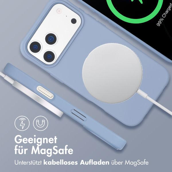 imoshion Color Backcover mit abnehmbarem Handykette und MagSafe Apple iPhone 17 Pro - Ash Blue