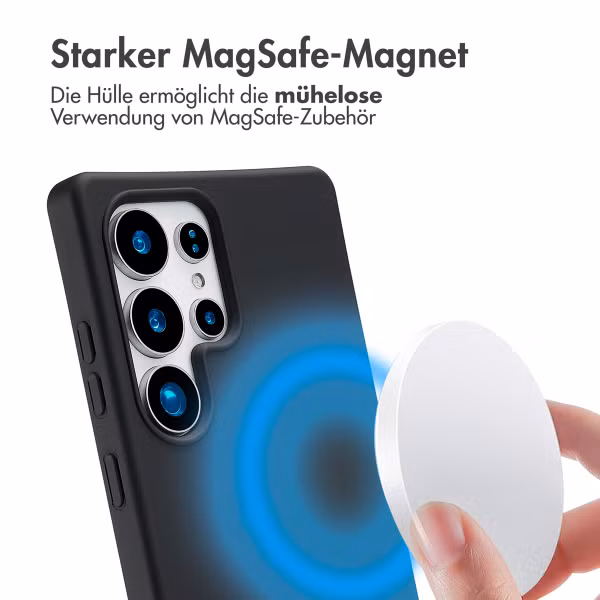 imoshion Color Backcover mit abnehmbarem Handykette und MagSafe Samsung Galaxy S25 Ultra - Schwarz