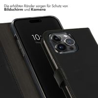 Selencia Echtleder Klapphülle Apple iPhone 15 Pro Max - Schwarz