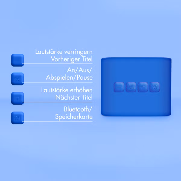 imoshion Kids Karaoke-Set - Lautsprecher und Mikrofon - Cobalt Blue