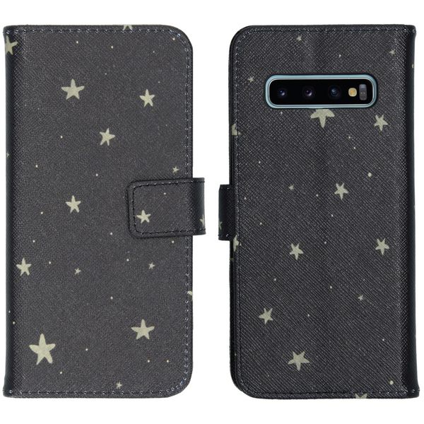 imoshion Design TPU Klapphülle Samsung Galaxy S10 - Stars Gold