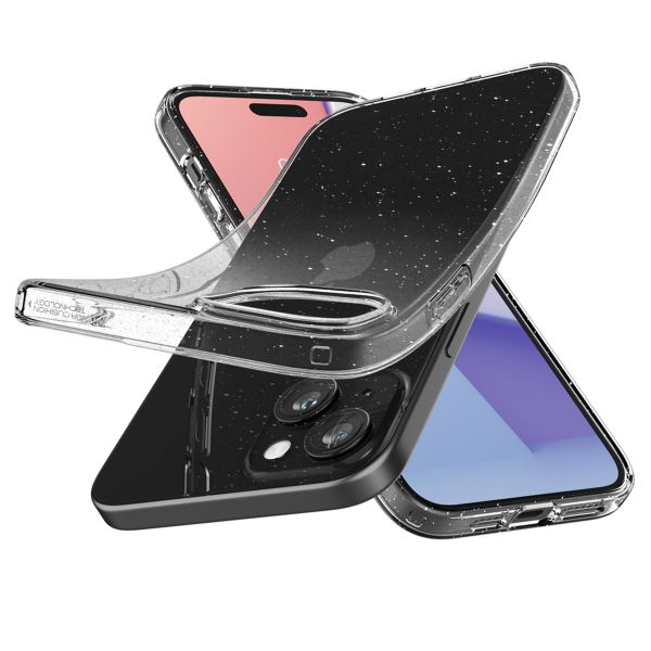 Spigen Liquid Crystal Glitter Case für das iPhone 15 Plus - Crystal Quartz