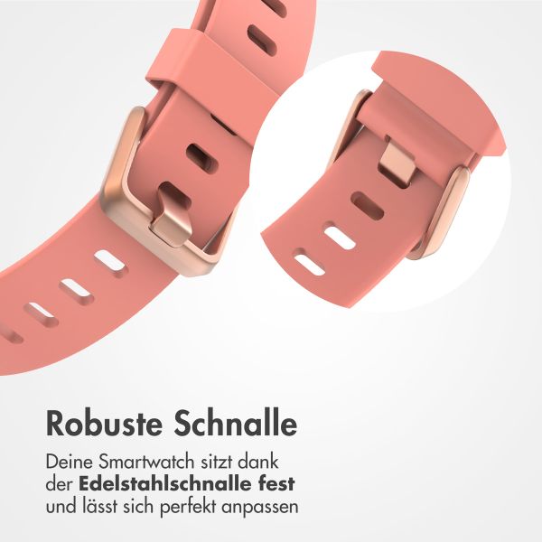 imoshion Silikonarmband für die Fitbit Versa (2) / Versa Lite - Größe L - Grapefruit