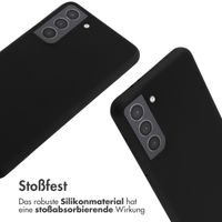 imoshion Silikonhülle mit Band für das Samsung Galaxy S21 - Schwarz