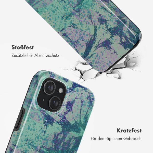 Selencia Vivid Tough Back Cover MagSafe für das iPhone 15 - Fresh Paint Green