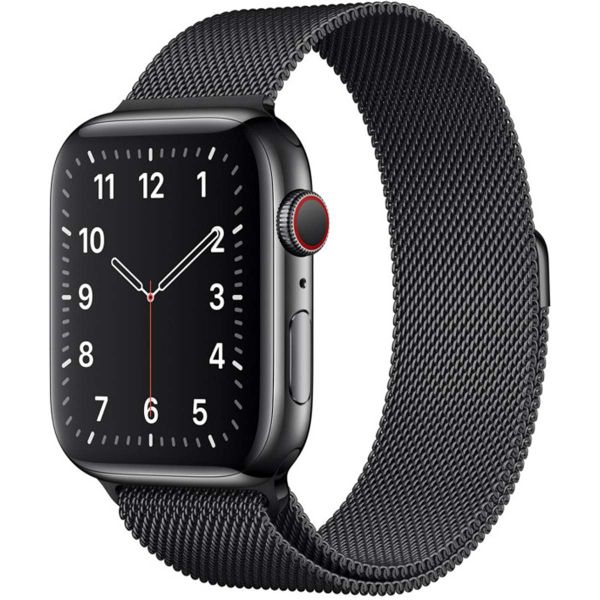 Apple Mailänder Fitness-Armband für die Apple Watch Series 1-10 / SE / Ultra (2) - 42/44/45/46/49 mm - Space Black