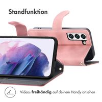 imoshion Klapphülle mit Kordel für das Samsung Galaxy S22 - Rosa