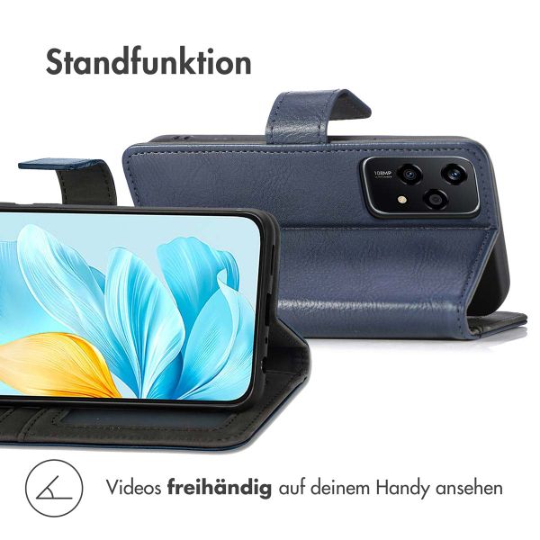 imoshion Luxuriöse Klapphülle Honor 200 Lite - Dunkelblau