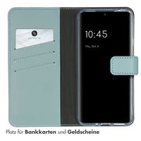 Selencia Echtleder Klapphülle Samsung Galaxy A54 (5G) - Hellblau