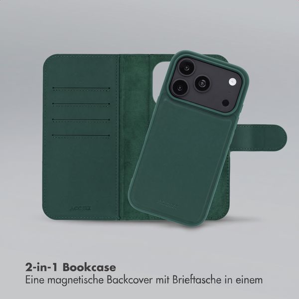 Accezz Edge abnehmbare Bookcase mit MagSafe Apple iPhone 18 Pro / 17 Pro - Grün