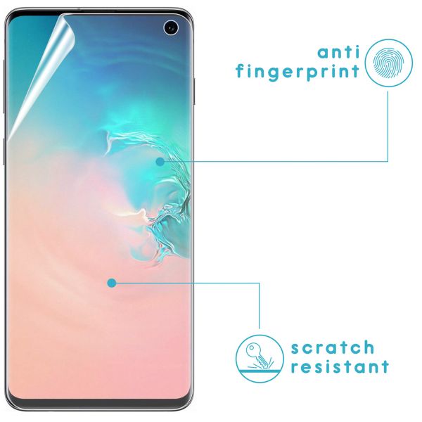 imoshion Displayschutzfolie 3er-Pack + Kameraschutz Glas Galaxy S10