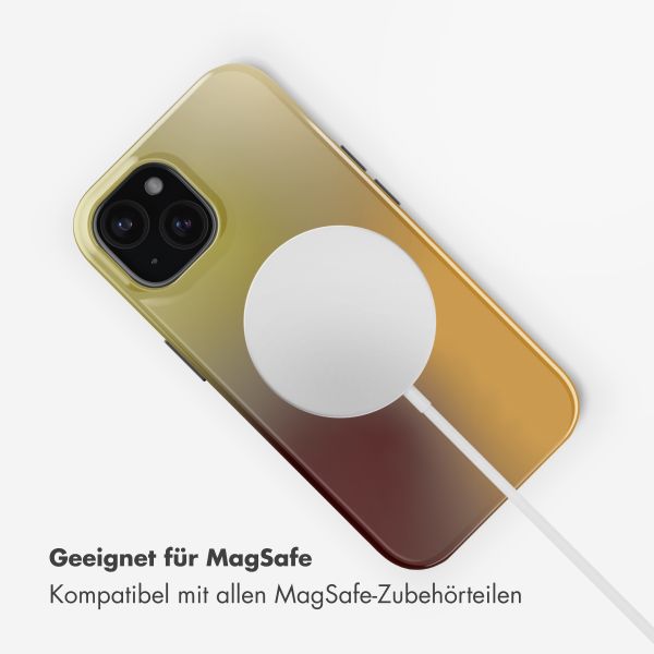 Selencia Vivid Rückabdeckung mit MagSafe Apple iPhone 15 - Gradient Olive Dust