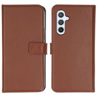Selencia Echtleder Klapphülle Samsung Galaxy A54 (5G) - Hellbraun