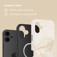 Selencia Vivid Rückabdeckung mit MagSafe Apple iPhone 16 - Golden Beige Marble