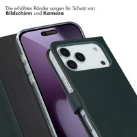 Selencia Echtleder Klapphülle Apple iPhone 17 Pro Max - Grün