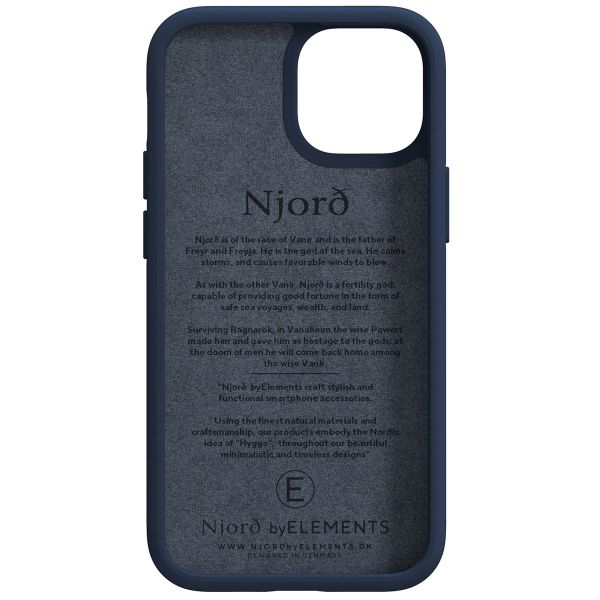 Njorð Collections Salmon Leather MagSafe Case für das iPhone 13 Mini - Petrol