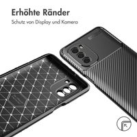 imoshion Carbon-Hülle für das Motorola Moto G51 - Schwarz