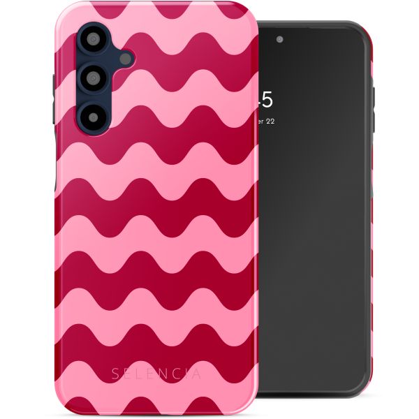 Selencia Vivid Tough Back Cover für das Samsung Galaxy A16 - Wave Vibes Lipstick