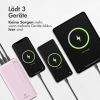 imoshion Powerbank - 27.000 mAh - Schnelles Aufladen und Power Delivery - Rosa