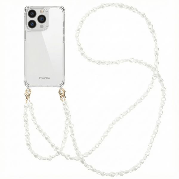 imoshion Back Cover mit Band + Armband Apple iPhone 13 Pro - Perlenherzen