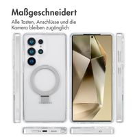 Accezz Ring Stand Backcover mit MagSafe für das Samsung Galaxy S25 Ultra - Transparent