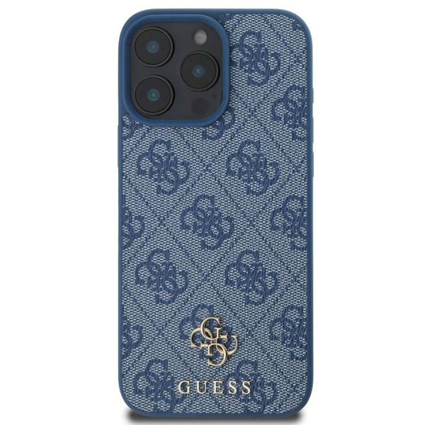 Guess 4G Metal Logo Back Cover MagSafe Apple iPhone 16 Pro - Blau