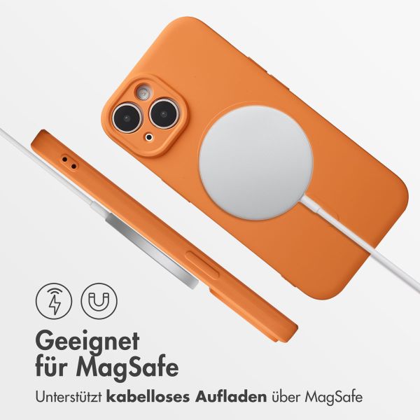 imoshion Color Back Cover mit MagSafe Apple iPhone 15 - Neon Orange