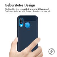 imoshion Brushed Back Cover für das Samsung Galaxy A40 - Dunkelblau