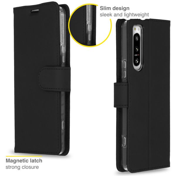 Accezz Wallet TPU Klapphülle Sony Xperia 5 IV - Schwarz