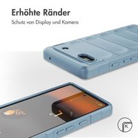 imoshion EasyGrip Back Cover für das Google Pixel 6a - Hellblau