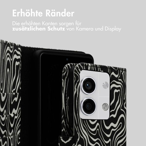 imoshion Design Klapphülle Xiaomi Redmi Note 13 (5G) - Black And White