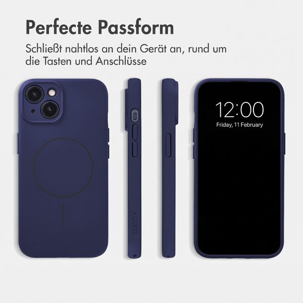 Accezz Grip Backcover mit MagSafe Apple iPhone 14 - Dunkelblau