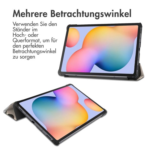 imoshion Design Trifold Klapphülle für das Samsung Galaxy Tab S6 Lite (2020/2022/2024) - Leopard