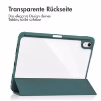 imoshion Trifold Hardcase Klapphülle Apple iPad 11 (2025) 11 Zoll A16 / iPad 10 (2022) 10.9 Zoll - Grün