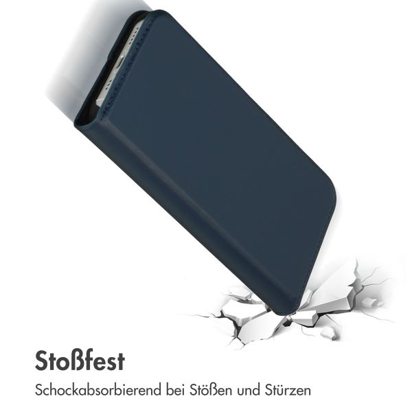 Accezz Premium Leather Slim Klapphülle für das Apple iPhone 14 - Dunkelblau