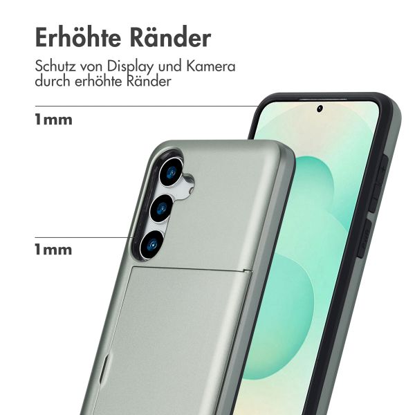 imoshion Backcover mit Kartenfach Samsung Galaxy S25 Plus - Grün