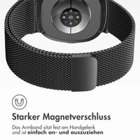 imoshion Magnetisches Milanaise Armband für das  Samsung Galaxy Watch 8 (40/44mm) / Classic (46mm) - Schwarz