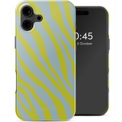 Selencia Vivid Rückabdeckung mit MagSafe Apple iPhone 16 - Zebra Winter Sky Titanium Yellow